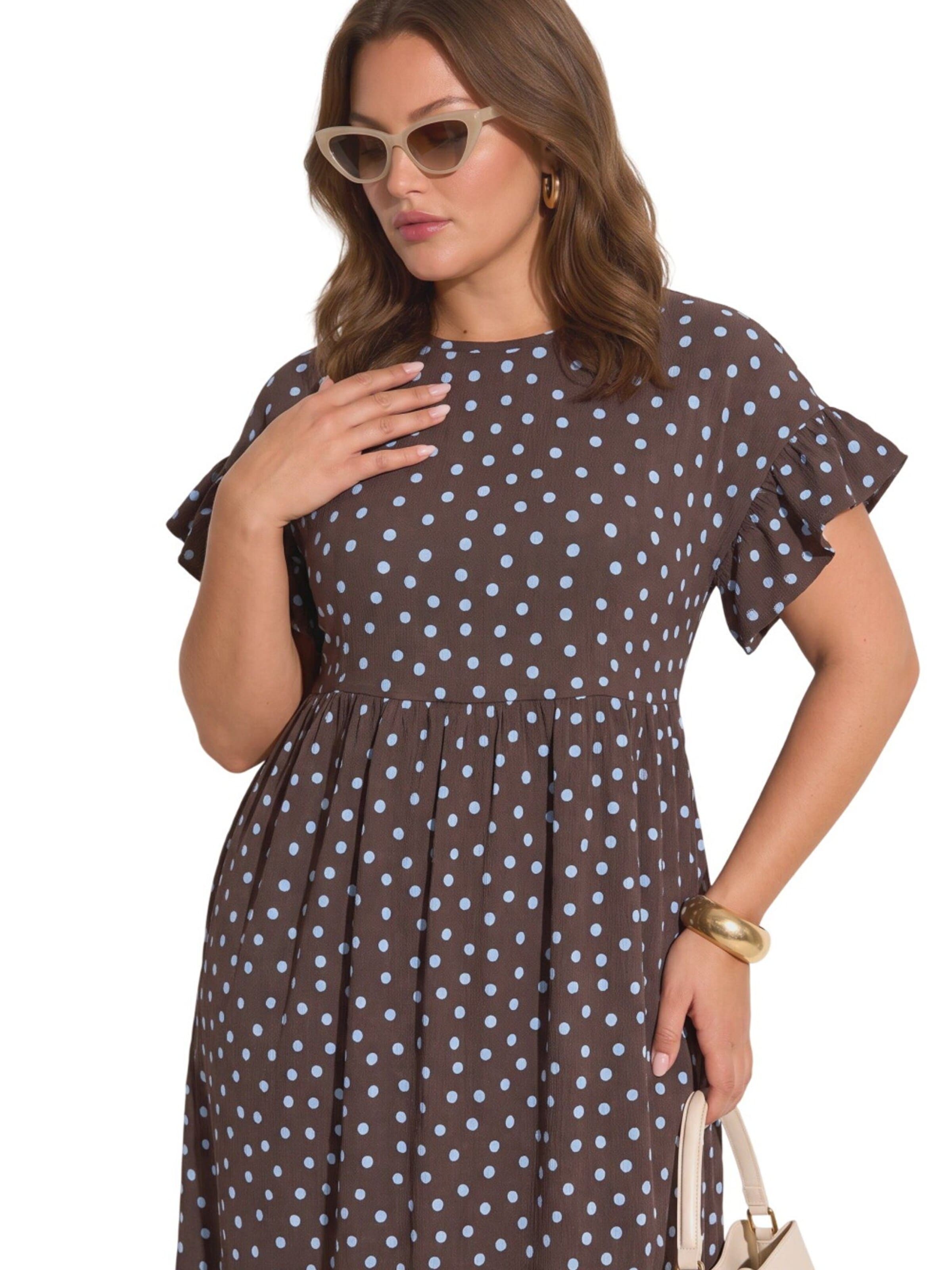Shape Of You Jurk in Bruin