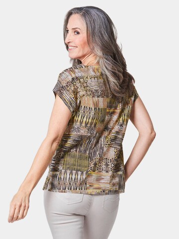 Goldner Blouse in Gemengde kleuren