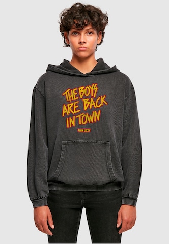 Merchcode Sweatshirt 'Thin Lizzy - The Boys Stacked' in Black: front