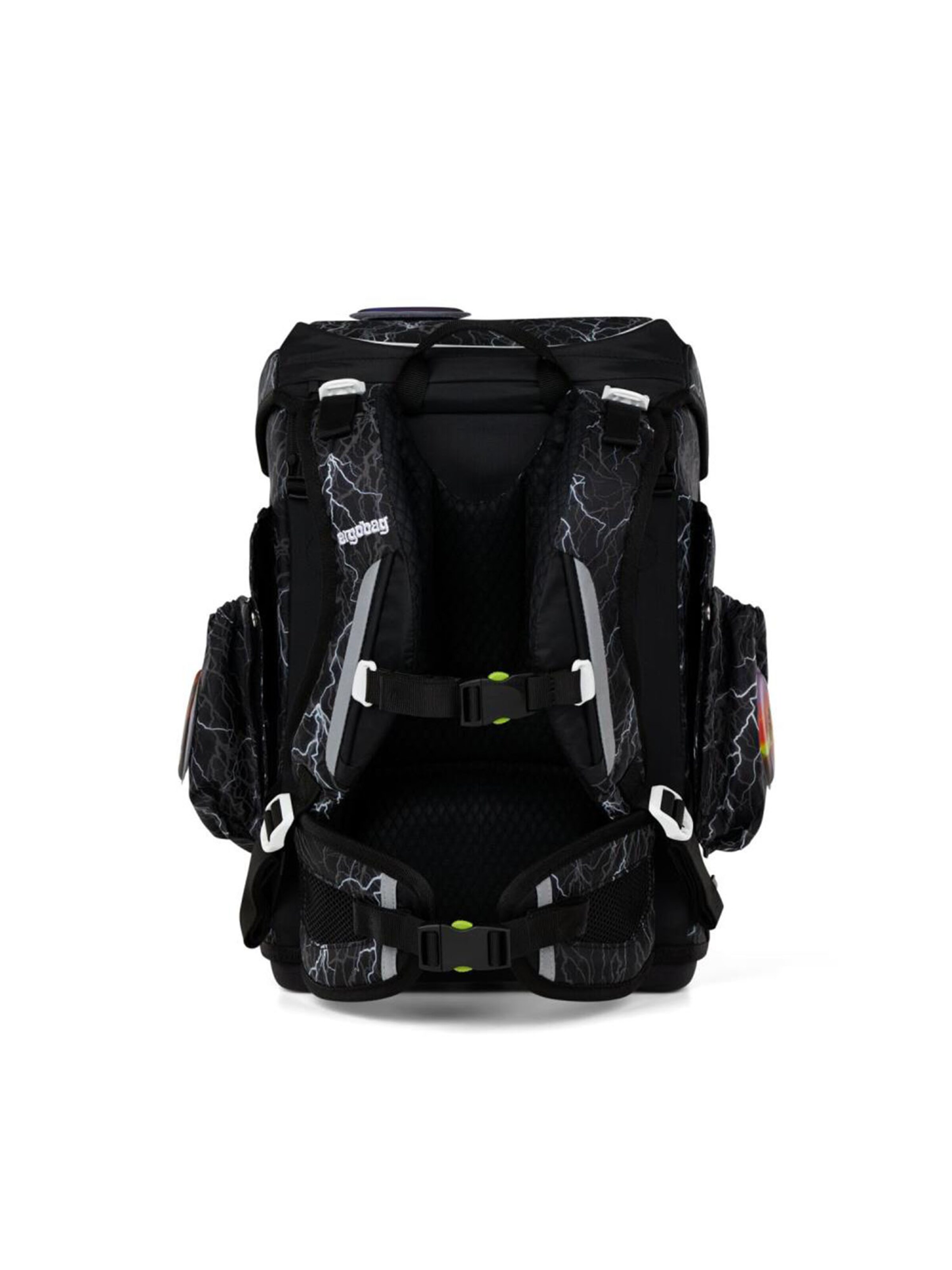 ergobag Backpack 'Cubo Light Schulranzen Set' in Black