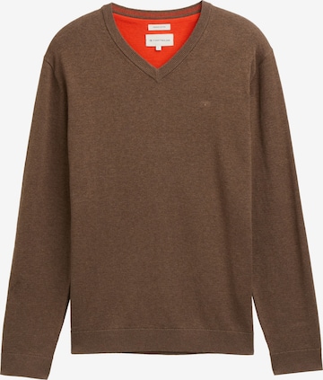 TOM TAILOR Sweater in Brown: front