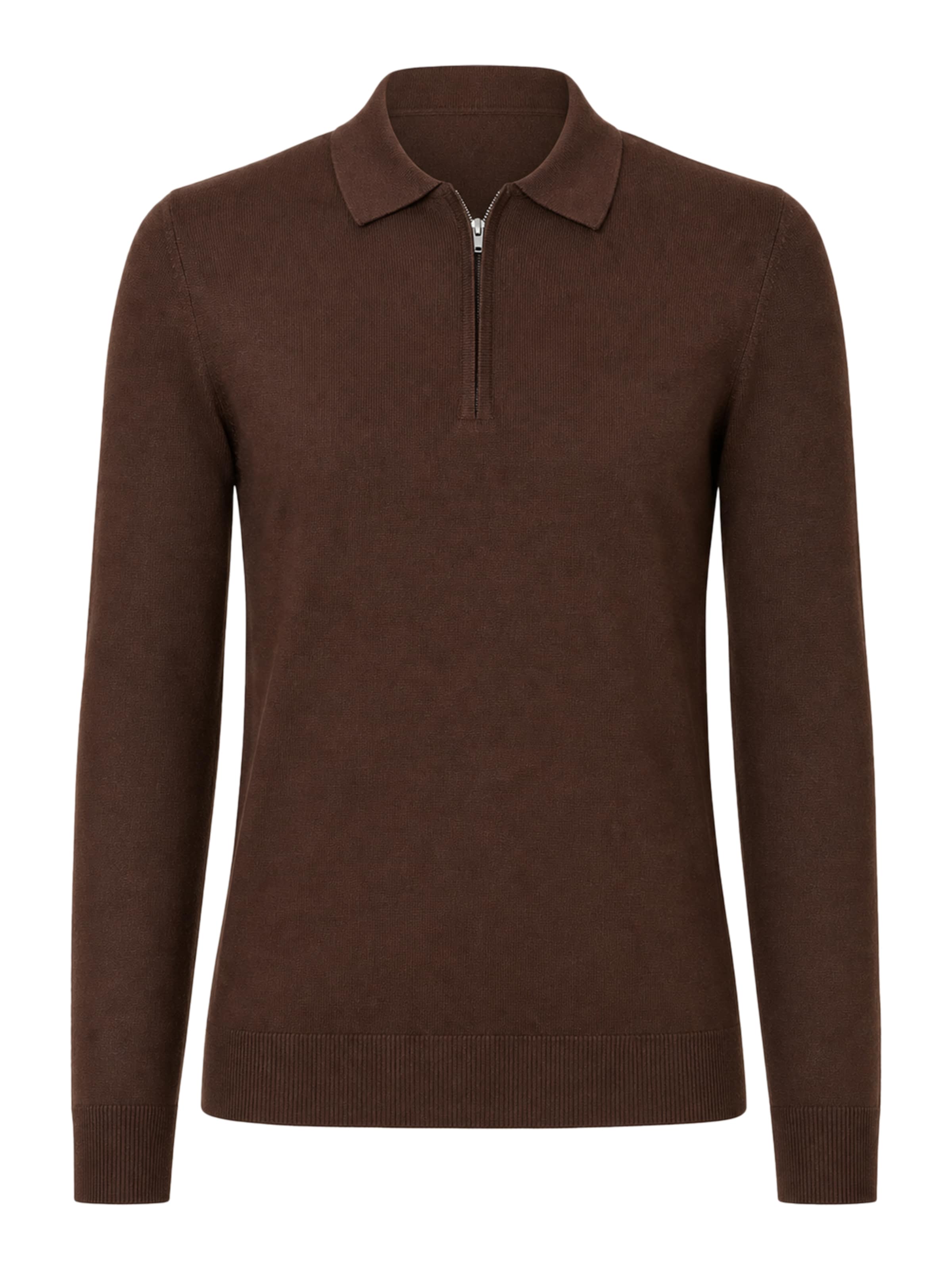 BRAVE SOUL Shirt in Braun: Vorderseite