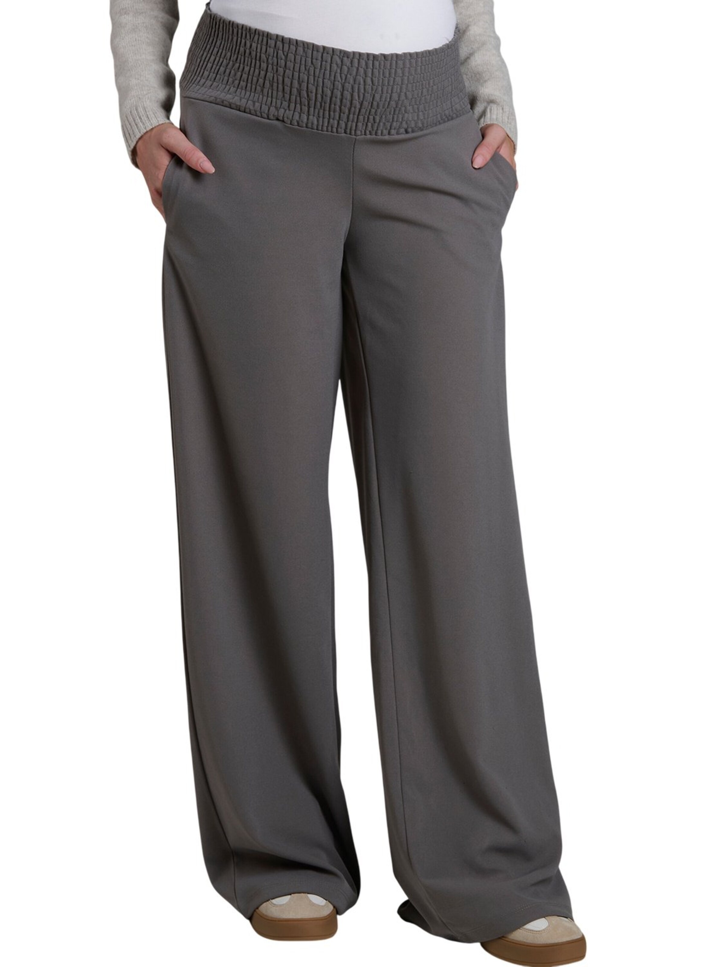 Wide Leg Pantalon LYN MAMA en gris