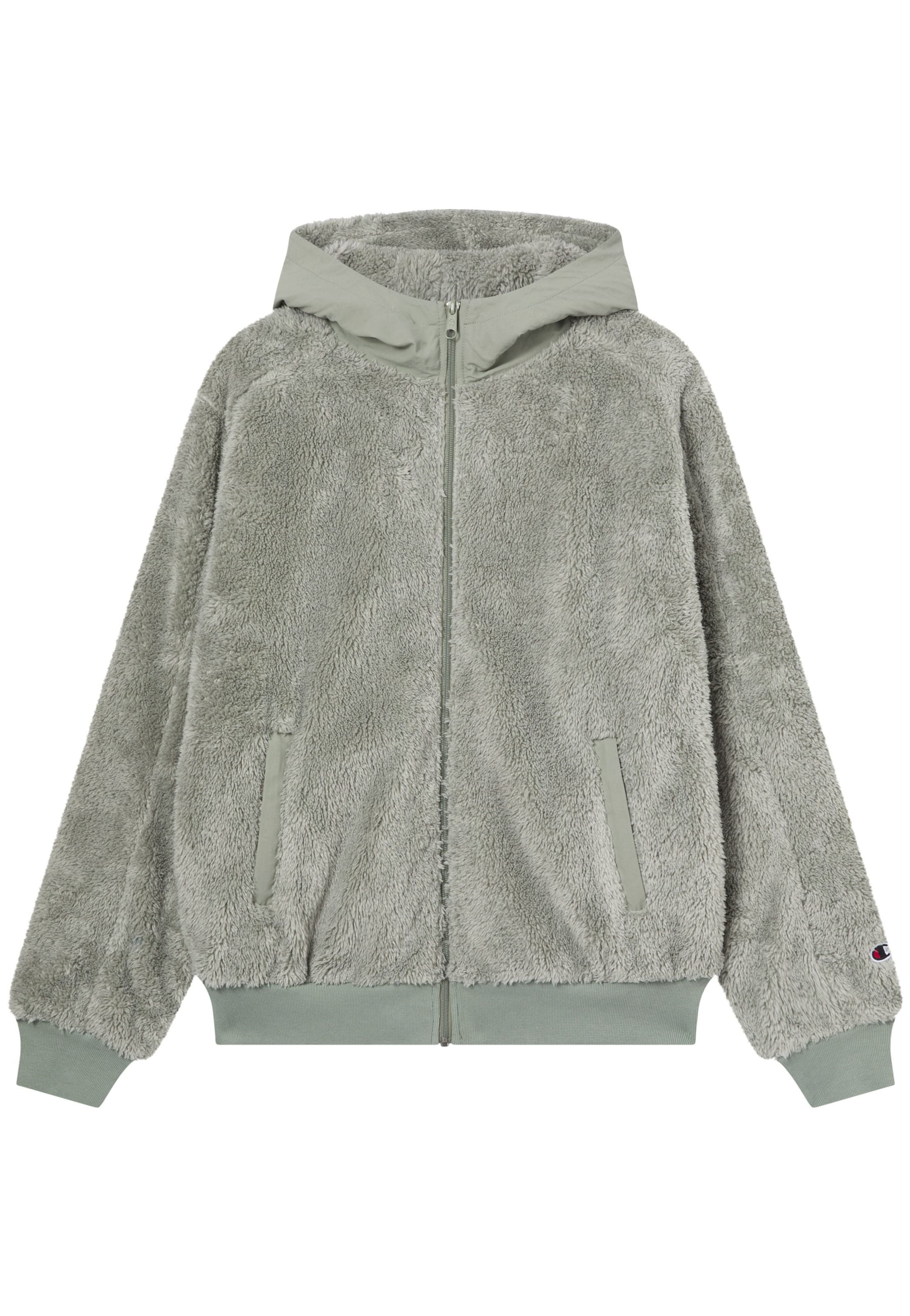 Champion Authentic Athletic Apparel Fleece Jacket in Green: front