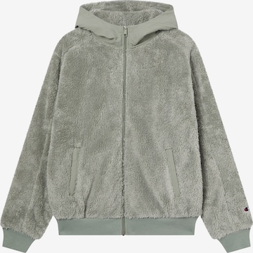 Champion Authentic Athletic Apparel Fleecejacke in Grün: Vorderseite