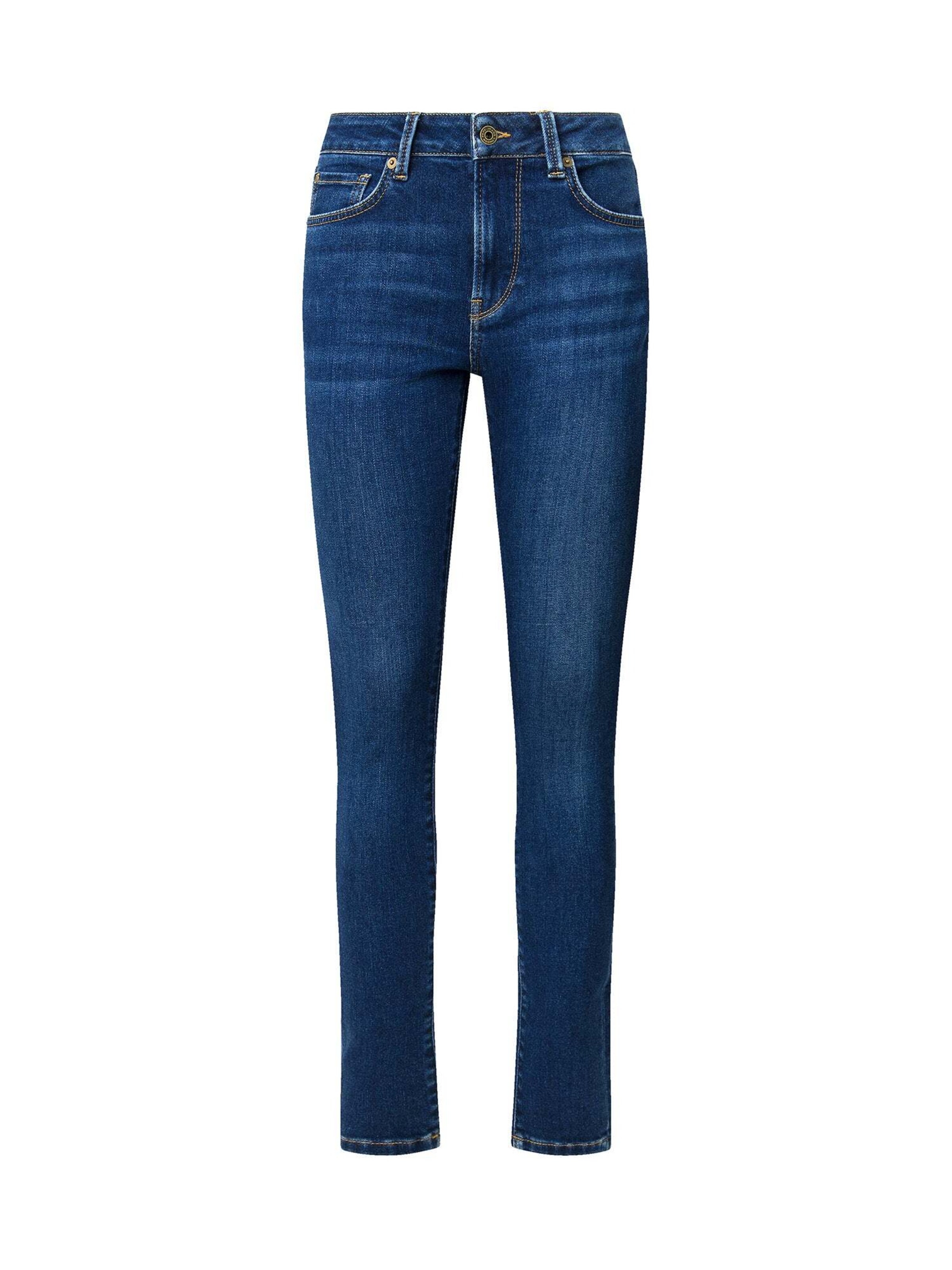 Coupe slim Jeggings 'Regent' Pepe Jeans en bleu : devant