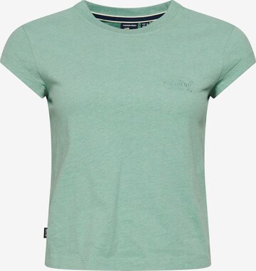 T-shirt Superdry en vert : devant