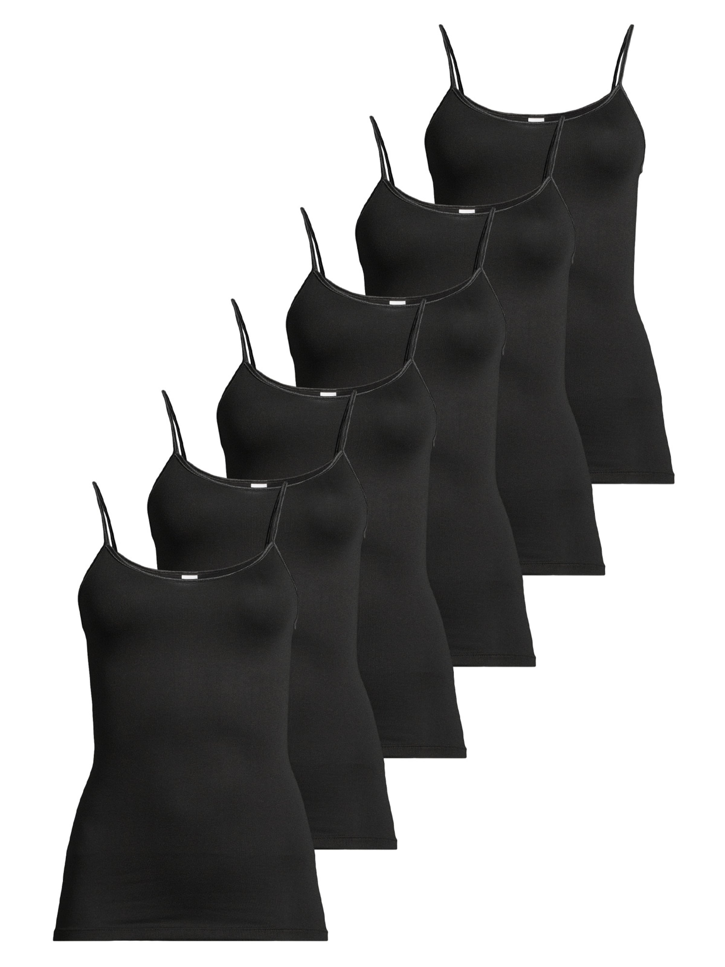 CON-TA Unterhemd 'Modal'‌ in Schwarz: Vorderseite