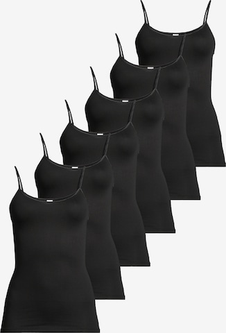 CON-TA Unterhemd 'Modal' in Schwarz: Vorderseite