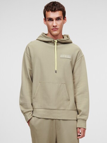 Karl Lagerfeld Sweatshirt ' Ikonik 2.0 ' in Beige: predná strana