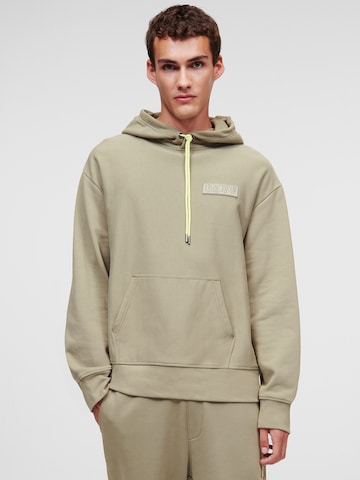 Karl Lagerfeld Sweatshirt ' Ikonik 2.0 ' in Beige: front