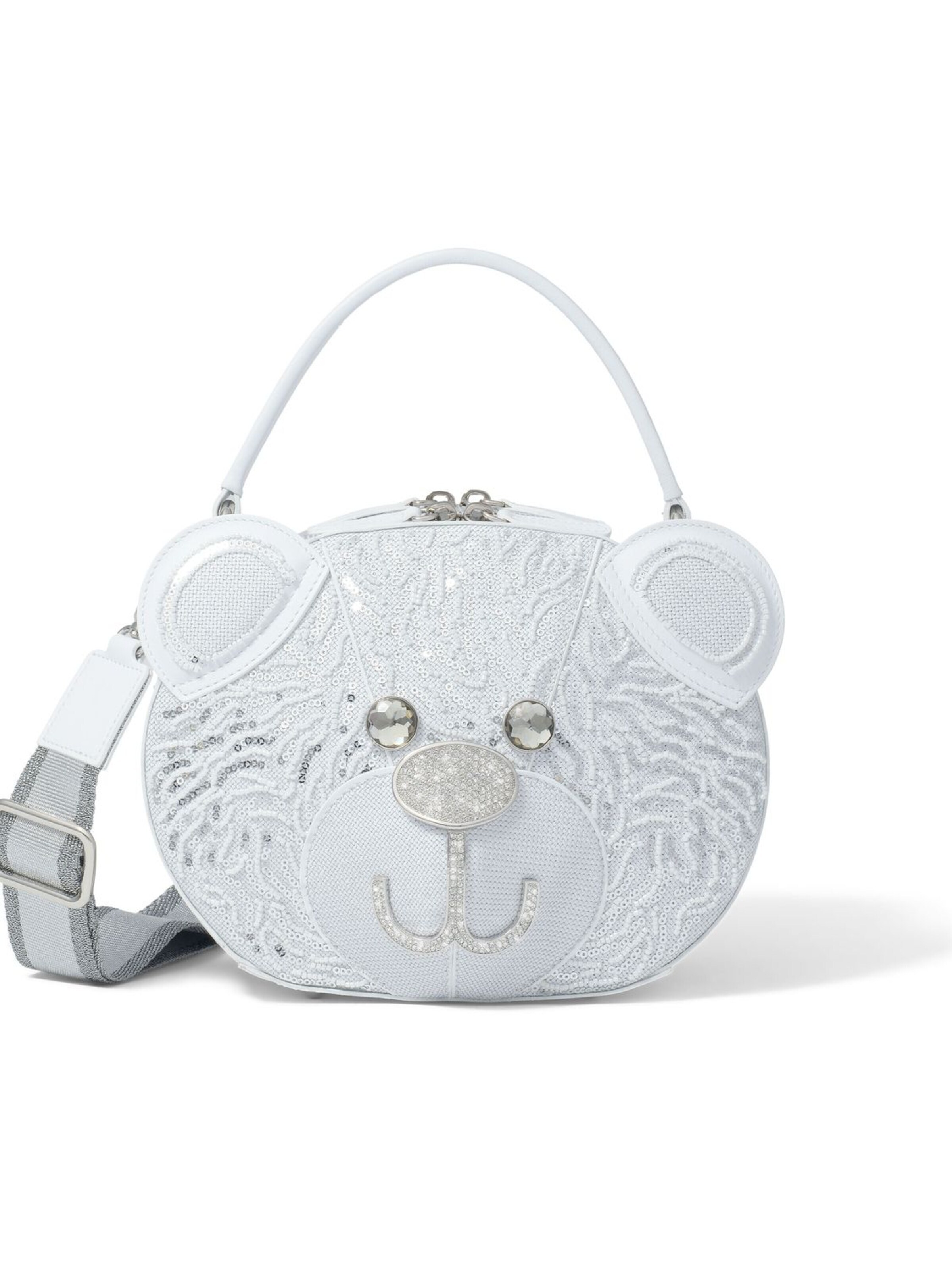Braccialini - Bolso de mano 'Tema Orso' en blanco: frente