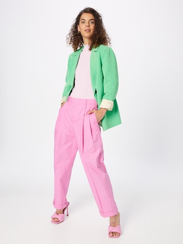 SCOTCH & SODA Loosefit Kalhoty se sklady v pase 'Mila' – pink