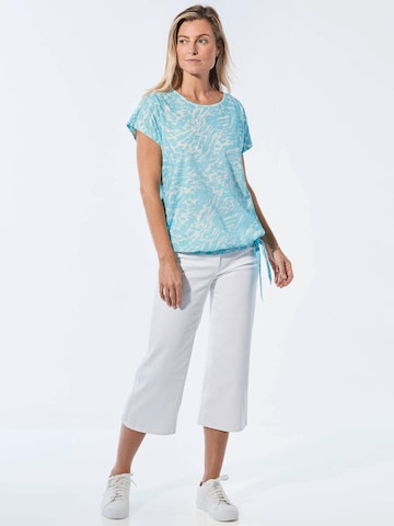 Goldner Shirt in Blau