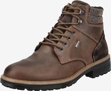 Bottines à lacets IMAC en marron : devant