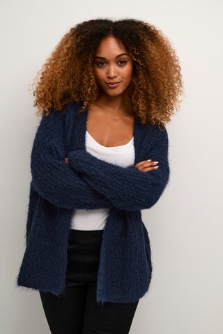 CULTURE Knit cardigan 'Brava' in Blue: front