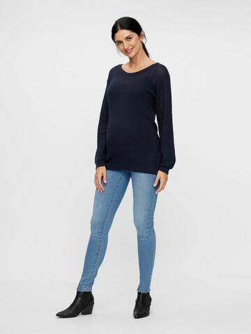 MAMALICIOUS Slimfit Jeans 'Ono' in Blau