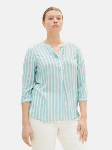 Tom Tailor Women + Blouse in Wit: voorkant