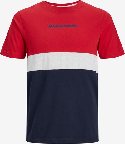 Tricou 'REID' JACK & JONES pe bleumarin / roșu / alb amestacat, Vizualizare produs