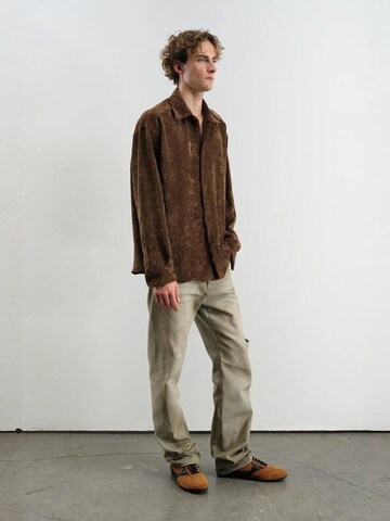 Comfort fit Camicia di Giesto in marrone