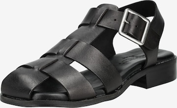 PAVEMENT Strap Sandals in Black: front