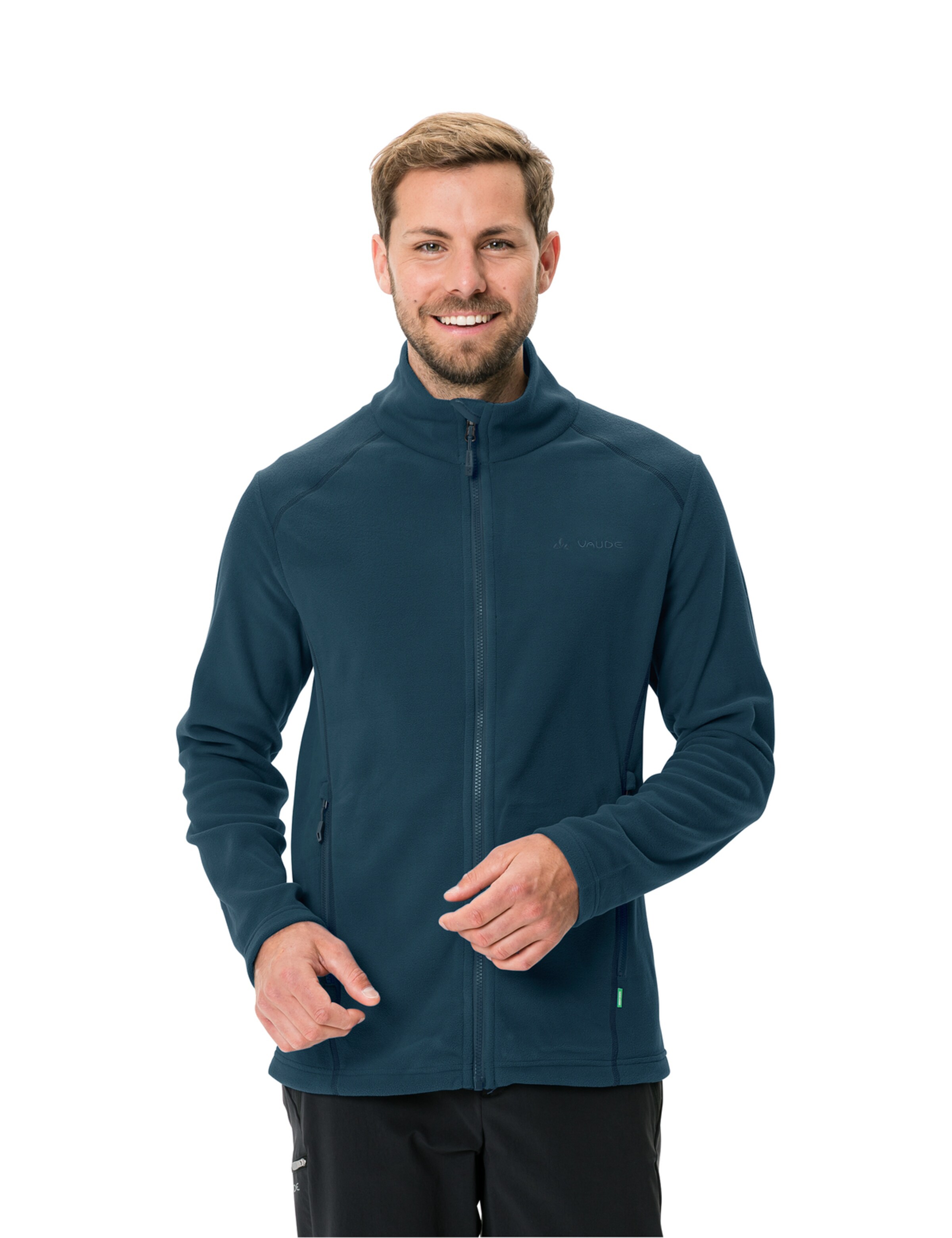 VAUDE Athletic fleece jacket 'Rosemoor II' in Blue: front