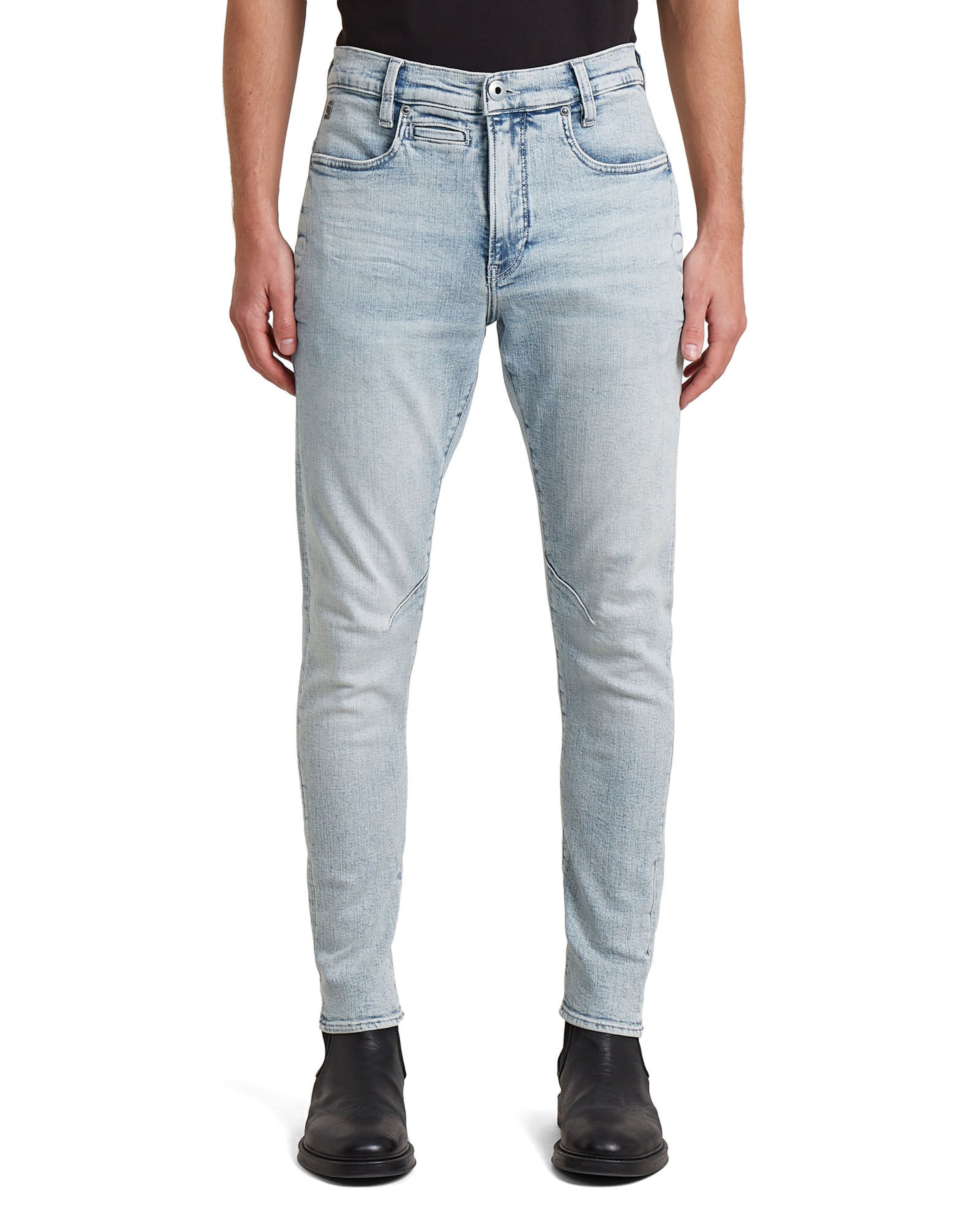 G-STAR Slimfit Jeans 'D-Staq Slim Jeans' in Blauw: voorkant