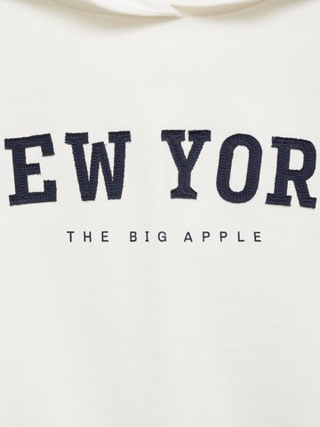 MANGO KIDS Sweatshirt 'NEWYORK' in Weiß