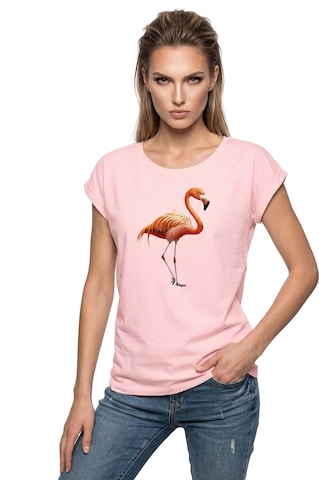 MAKAYA Shirt 'Flamingo' in Pink: front