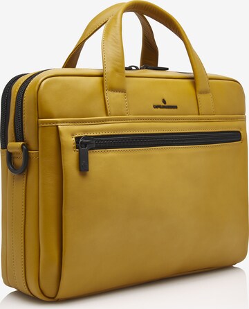 Borsa portadocumenti di Castelijn & Beerens in giallo