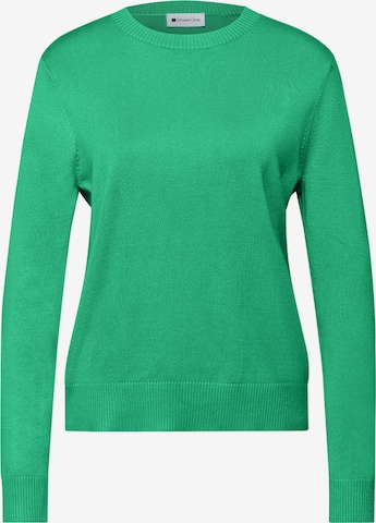 STREET ONE Пуловер в зелено: отпред