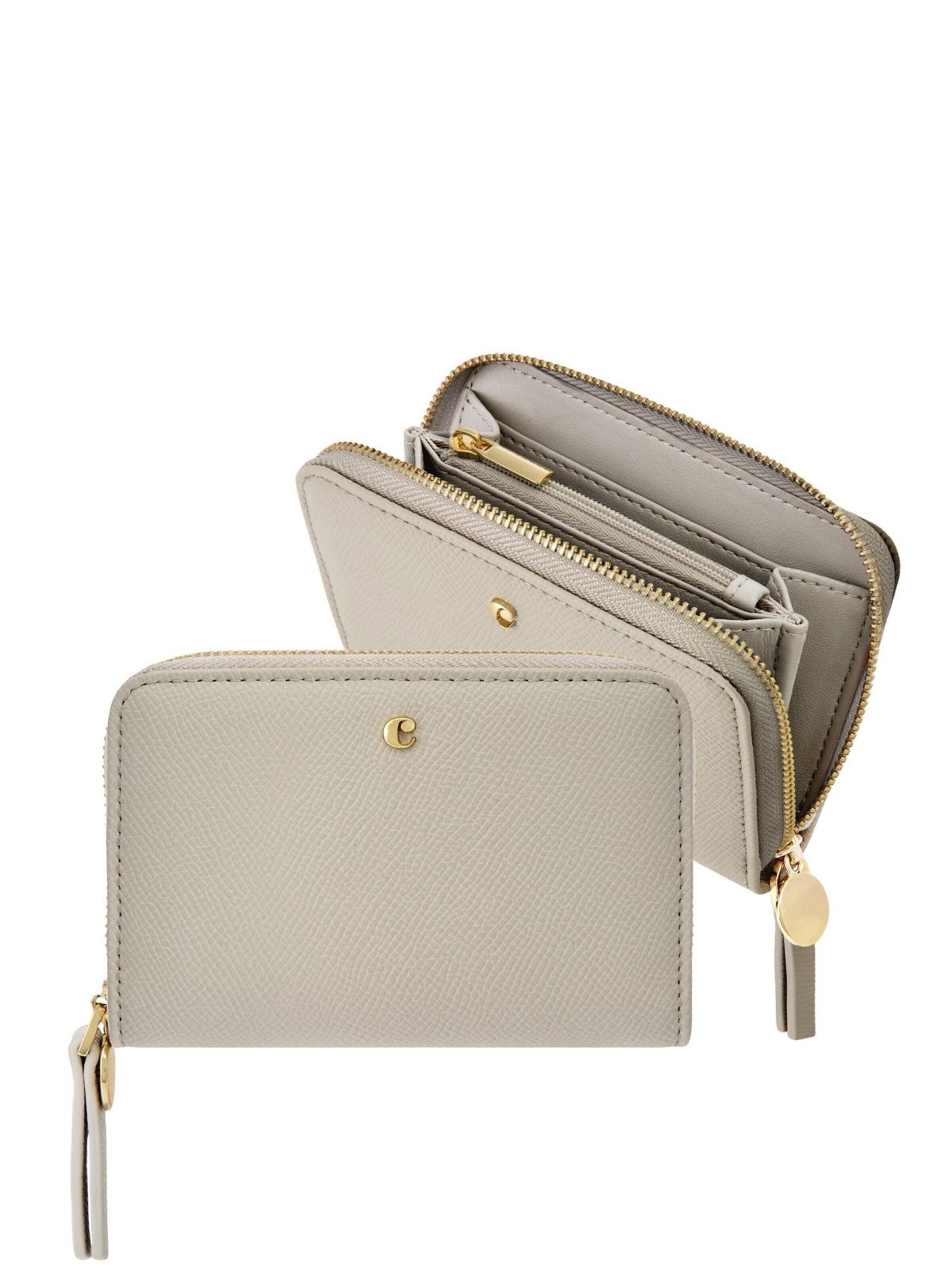 Porte-monnaies 'Zipped wallet Séraphine' Cacharel en gris : devant
