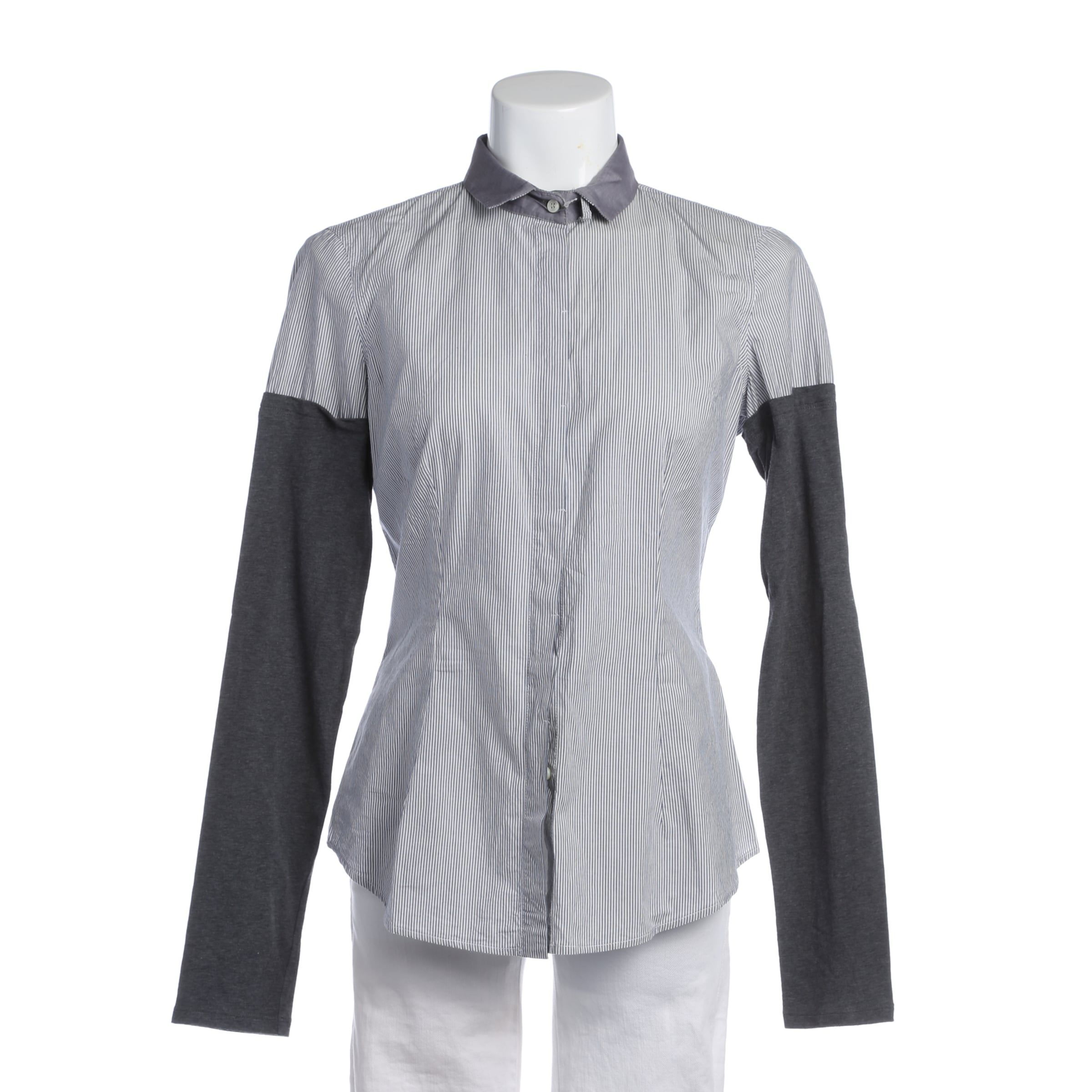 Brunello Cucinelli Blouse & Tunic in M in Grey: front