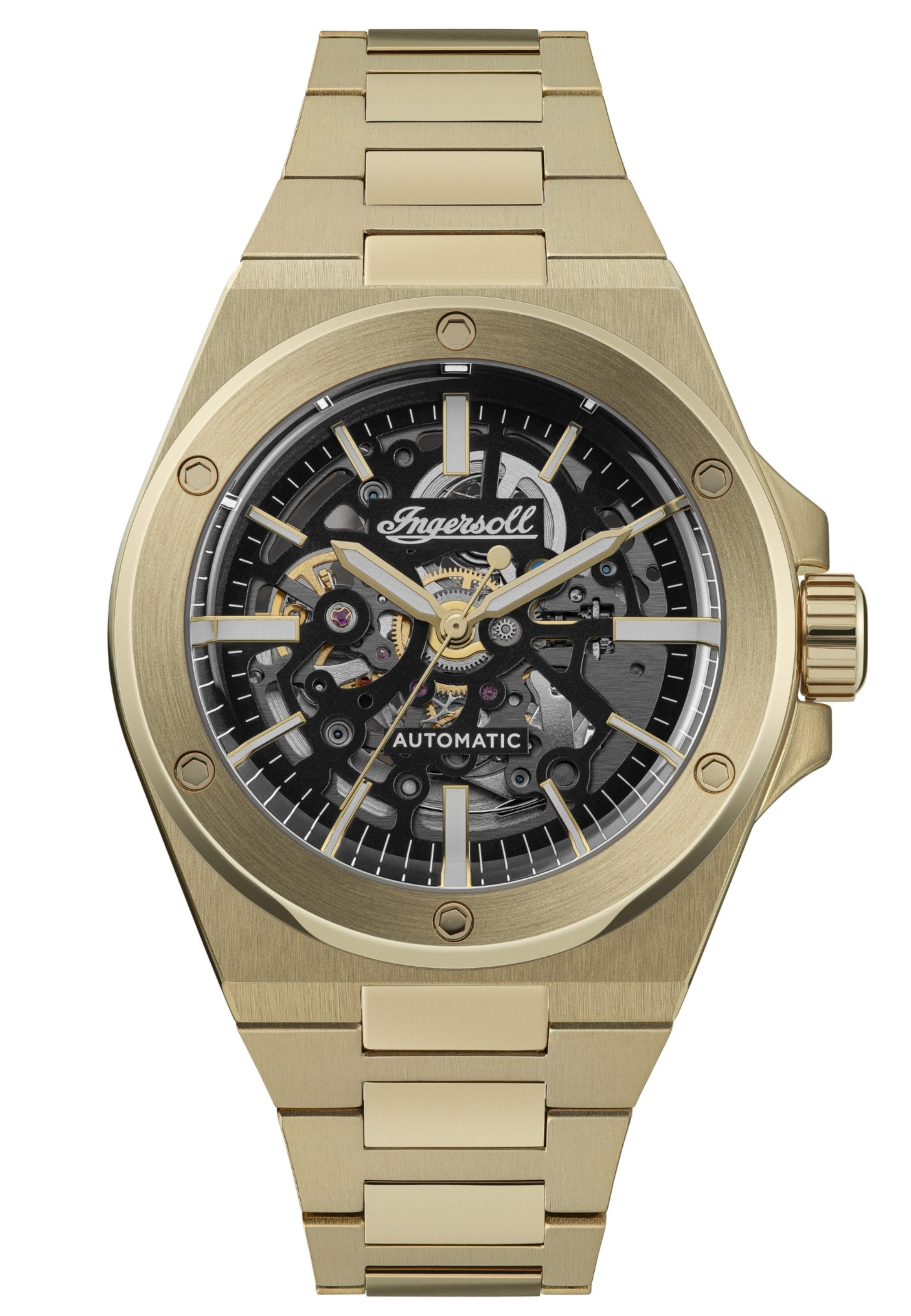 INGERSOLL Analog Watch 'The Baler' in Gold: front