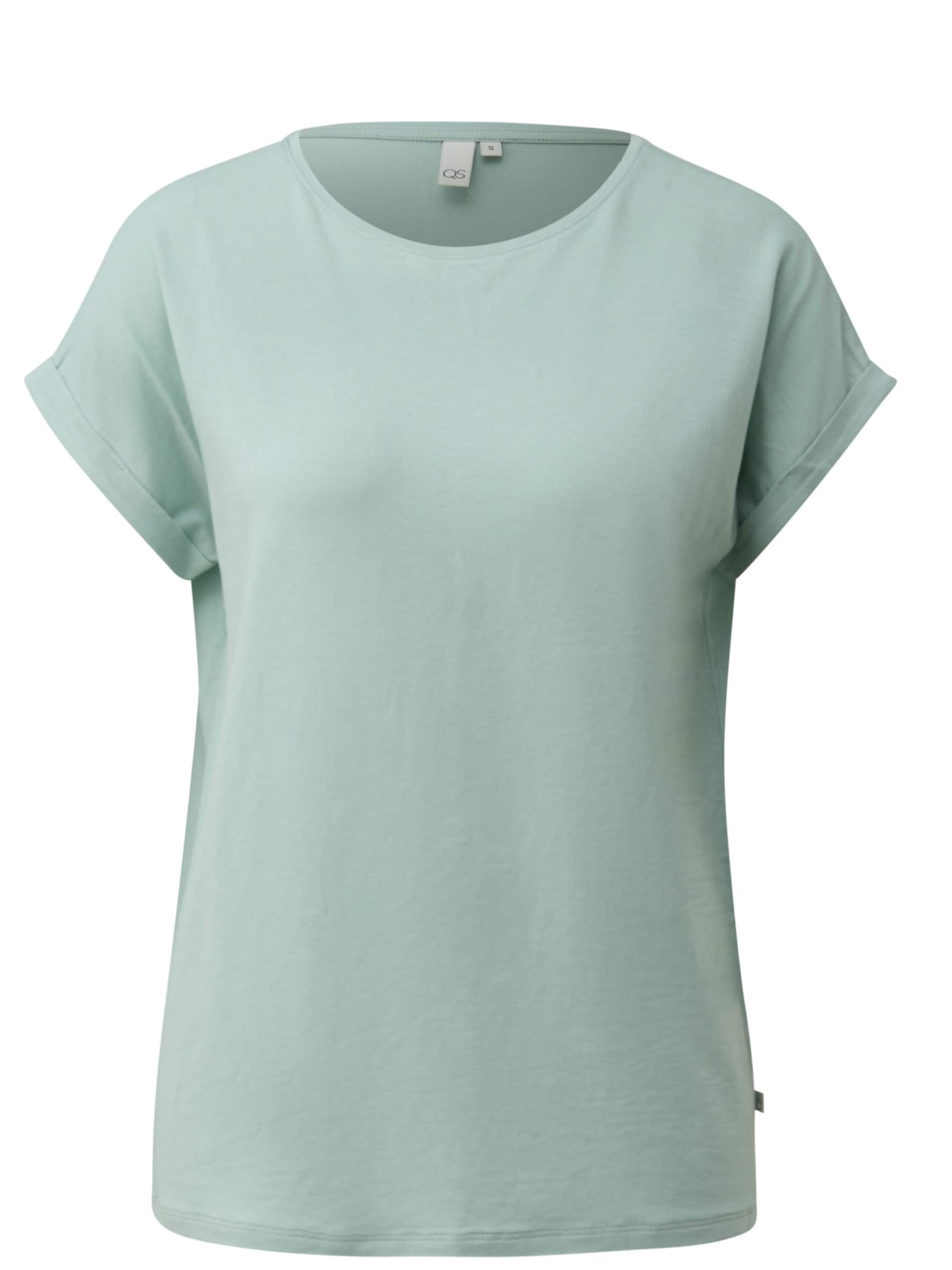 T-shirt 'Q/S designed by - Dames t-shirt' QS en vert : devant
