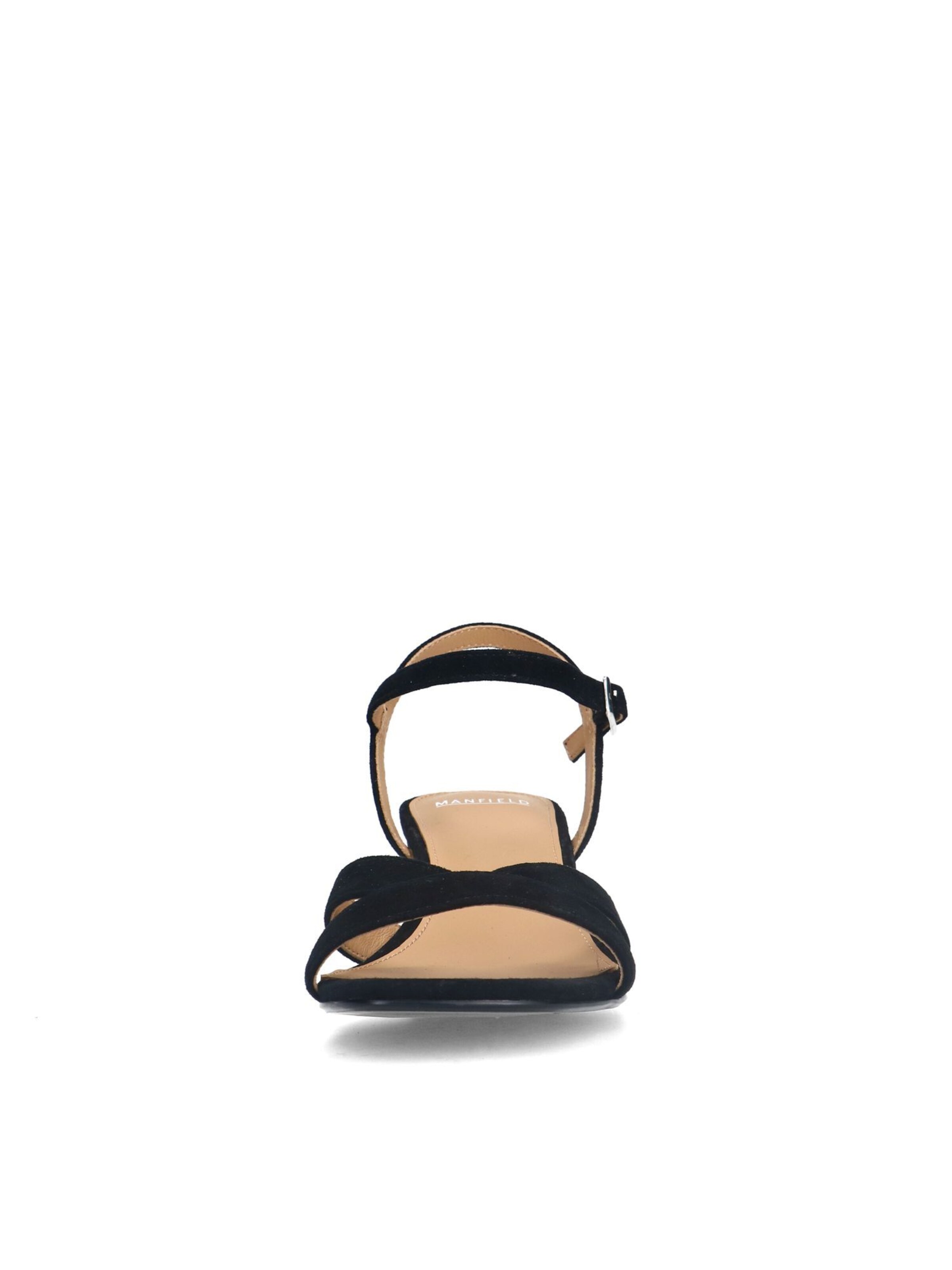 MANFIELD Sandale in Schwarz
