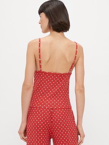 Abercrombie & Fitch Tričko na spaní – červená