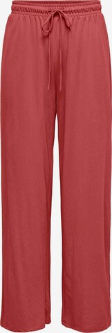 ONLY Wide leg Pants 'JANY' in Red: front