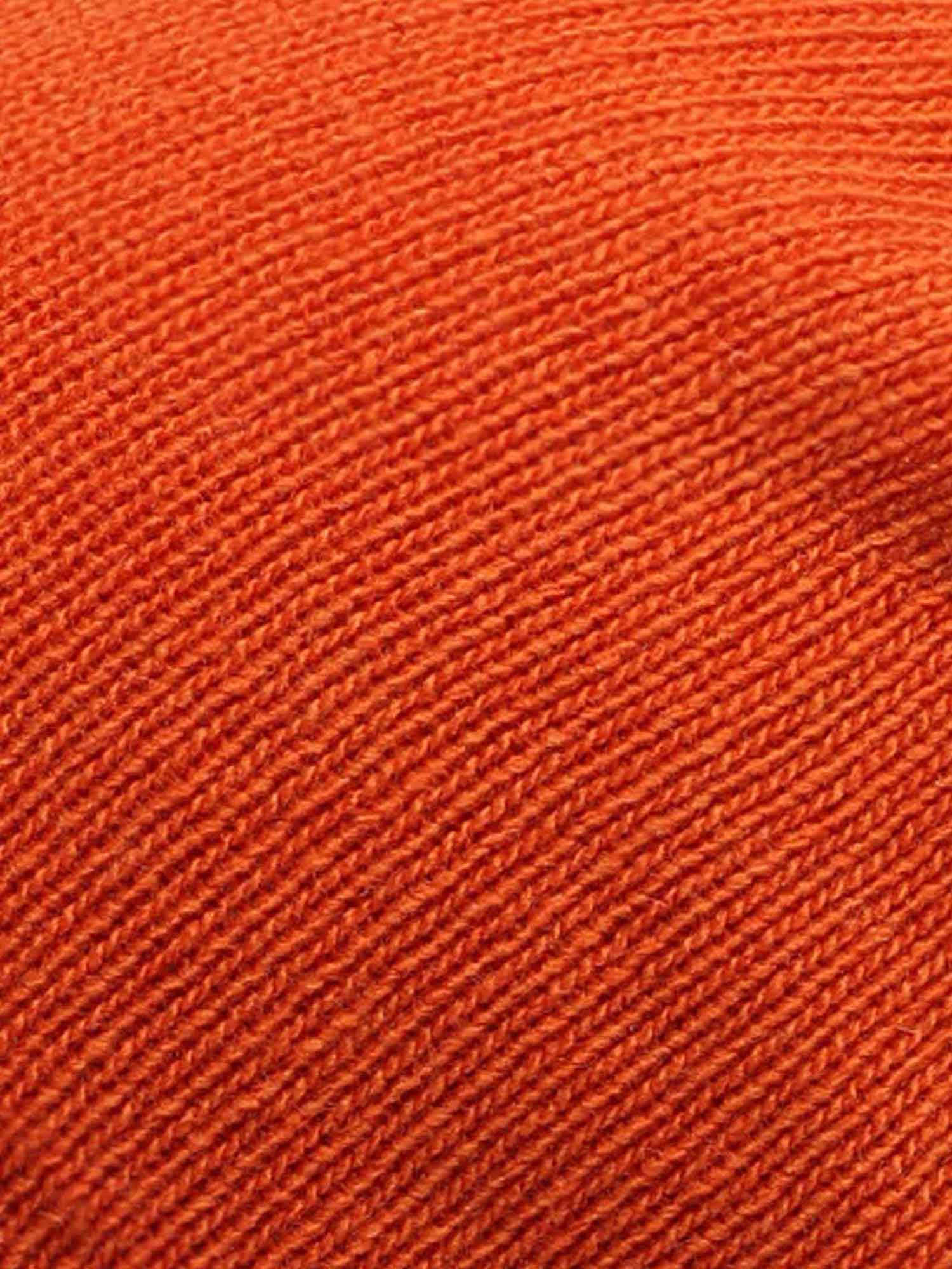 Zwillingsherz Mütze in Orange 