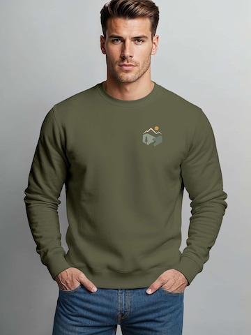 Neverless Sweatshirt 'Mountain Trail'‌‌‌‌‌‌‌‌ in Grün