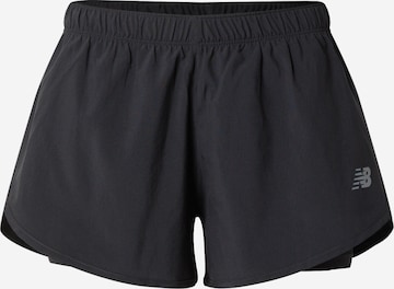 Regular Pantaloni sport de la new balance pe negru: față