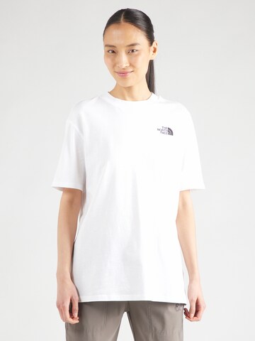 Maglia extra large 'ESSENTIAL' di THE NORTH FACE in bianco: frontale