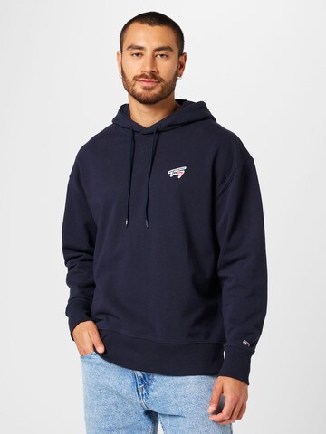 Sweat-shirt Tommy Jeans en bleu : devant