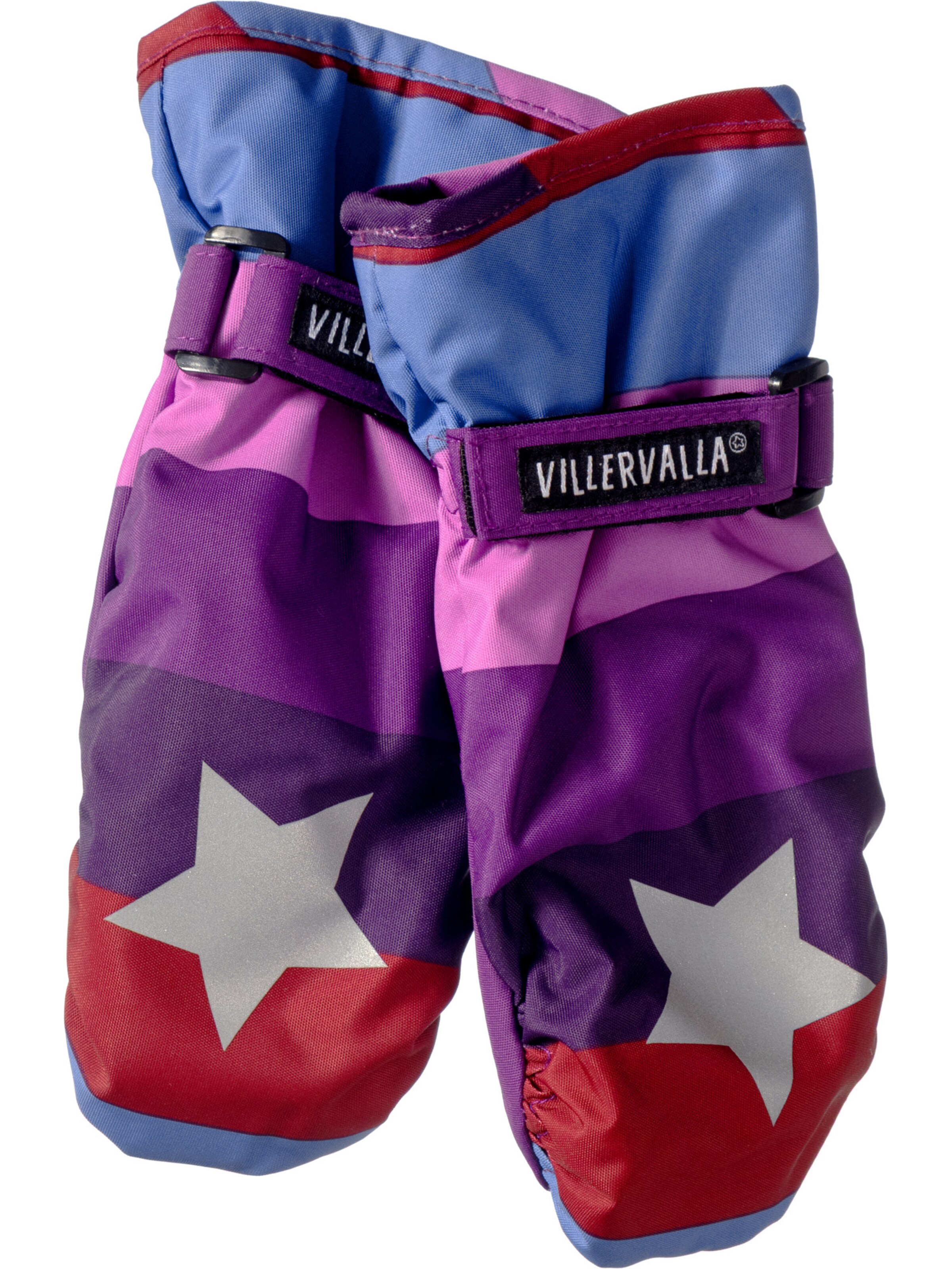 Villervalla Gloves 'Sterne' in Purple