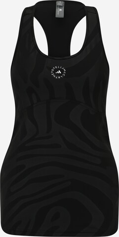 Sport top de la ADIDAS BY STELLA MCCARTNEY pe negru: față