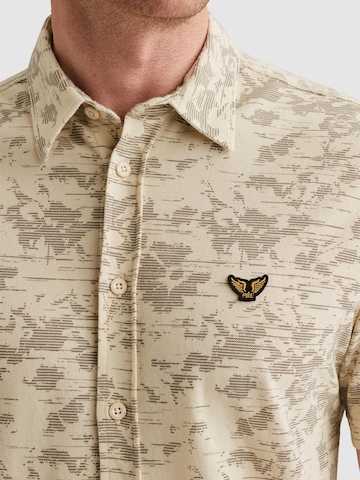 Regular fit Camicia 'Shirt in jersey piqué with allover print' di PME Legend in bianco