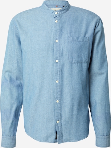 BLEND Regularny krój Koszula w kolorze niebieski: przód