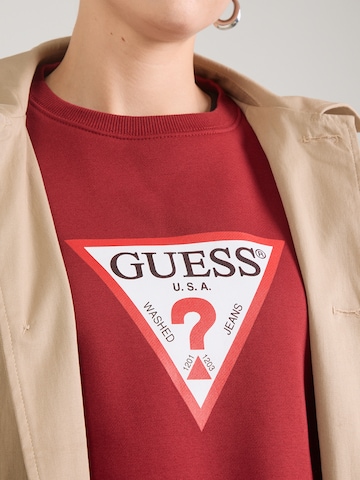 Felpa 'ICONIC' di GUESS JEANS in rosso