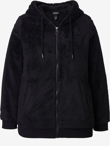 Ulla Popken Sweat jacket in Black: front
