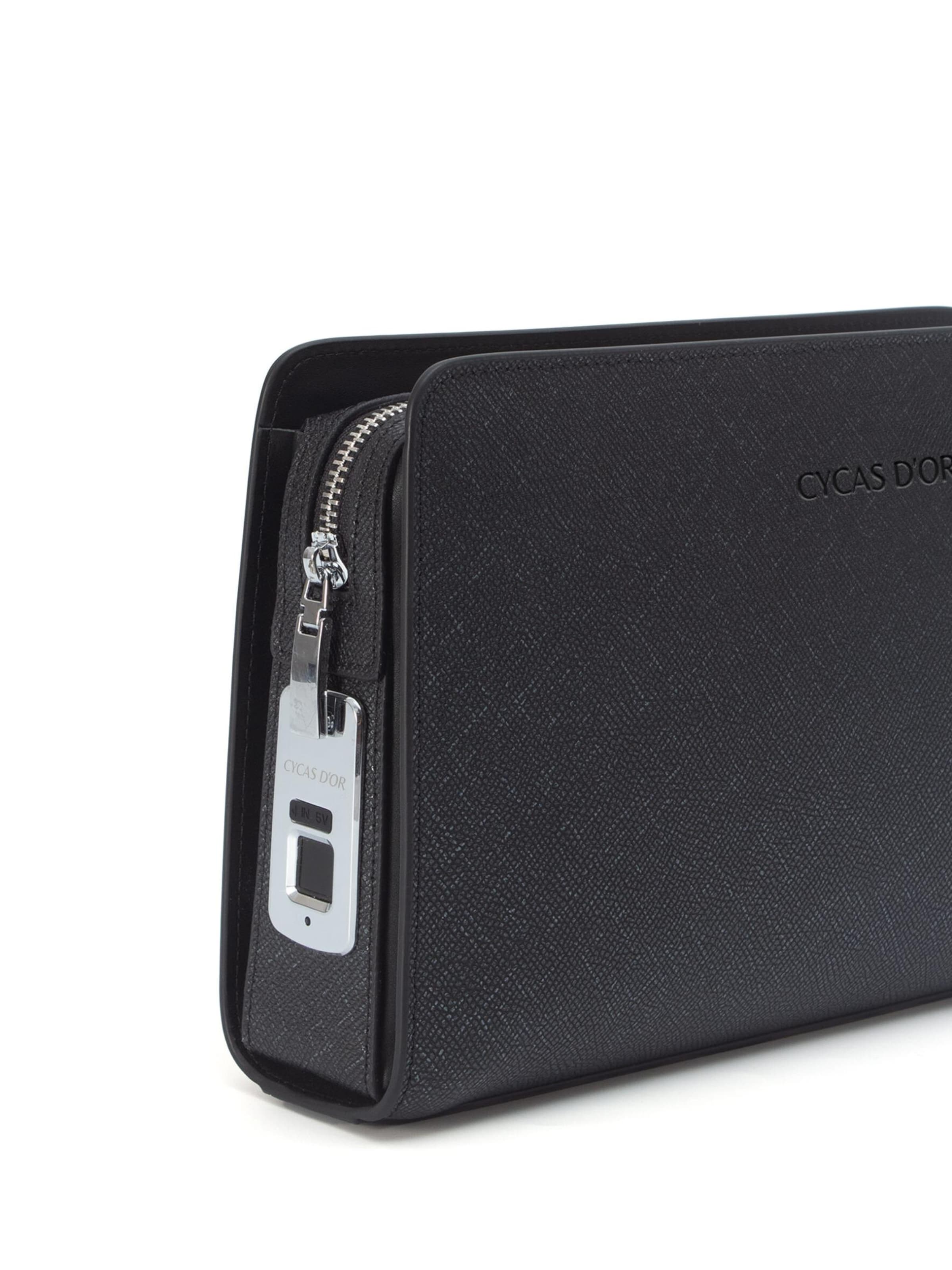 CYCAS D'OR - Bolso de noche 'VALCOUR FINGERPINT RECOGNITION' en negro